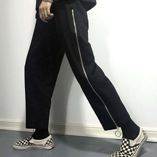 即納あり パンツ ストレート くるぶし丈 2way ファスナー スウェット クロップド スポーティ シンプル レディース ファッション ダンス 衣装 原宿系 韓国系 6da0 韓国系ダンスウェアdecorative 通販 Yahoo ショッピング