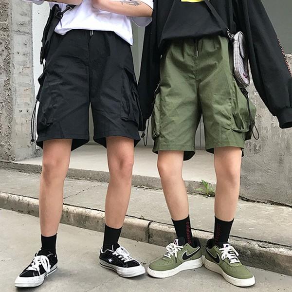 ハーフパンツ カーゴパンツ 無地 カーキ ブラック ドロスト ダンス 衣装 韓国 ヒップホップ レディース 7da138 韓国系ダンスウェアdecorative 通販 Yahoo ショッピング