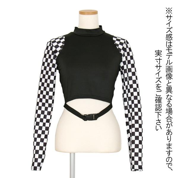 白と黒のチェック柄半袖トップス 26_000000022456.jpg?1688718816