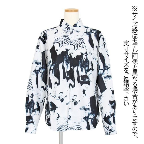 柄シャツ 長袖 総柄 モノトーン配色 ビッグシルエット トップス ダンス 衣装 韓国 ヒップホップ レディース 9da008 原宿系ダンスウェアdecorative 通販 Yahoo ショッピング