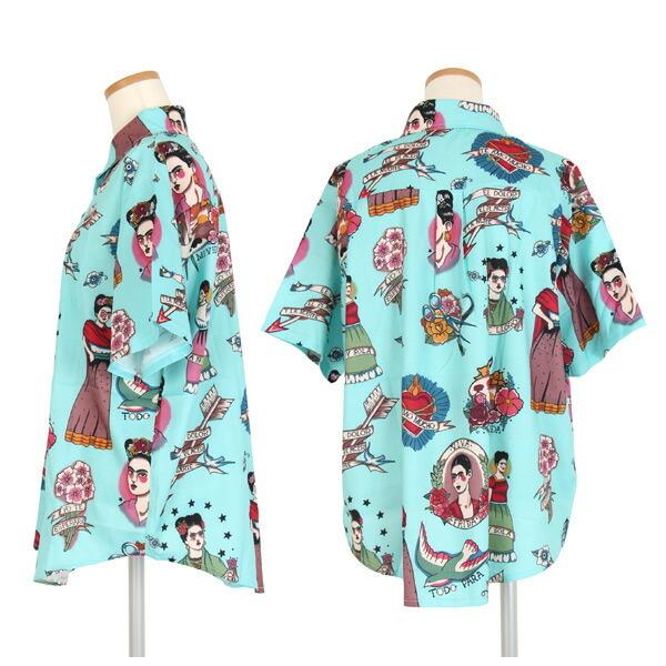 即納あり 柄シャツ エキゾチック 異国風 イラスト 総柄 ライトブルー 半袖 トップス ダンス 衣装 韓国 ヒップホップ レディース 9da043 原宿系ダンスウェアdecorative 通販 Yahoo ショッピング