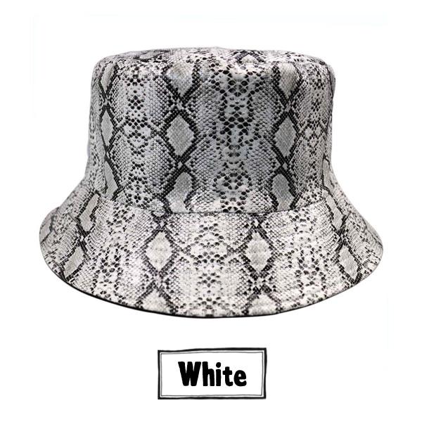 即納あり バケットハット パイソン柄 帽子 エコレザー ホワイト ブラウン ブラック ダンス 衣装 韓国 ヒップホップ レディース A1a046 韓国系ダンスウェアdecorative 通販 Yahoo ショッピング