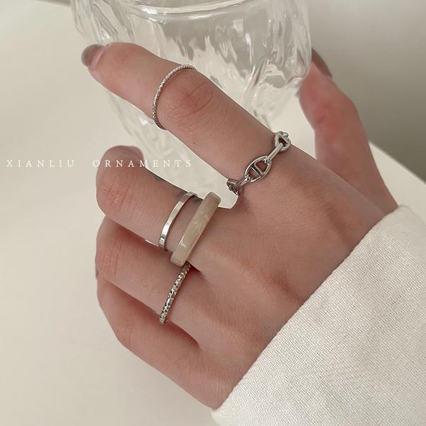 デザインリング 5点セット リングセット 指輪セット セットリング