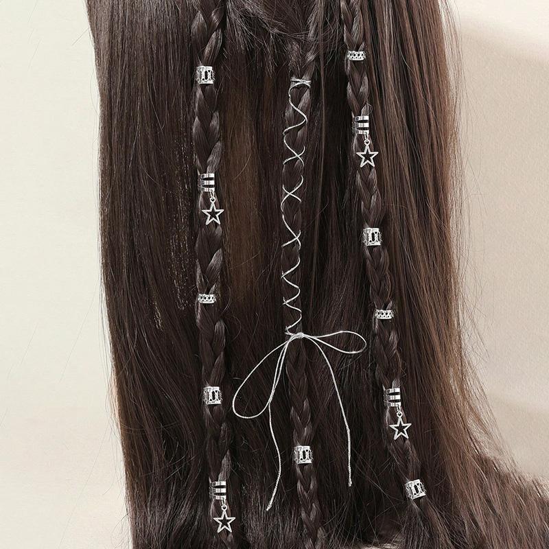 ヘアアクセサリー kiri ヘアクリップ ヘアアクセ 髪留め用リング ヘアロープ 三つ編み リング