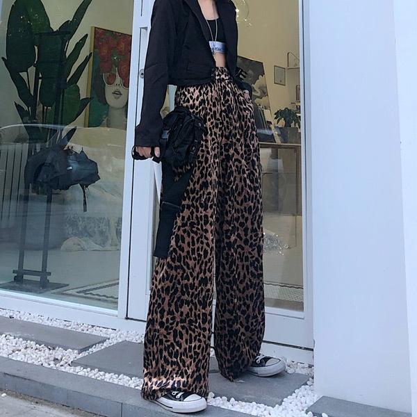 レオパード柄 ワイドパンツ ベロア素材 ウエストゴム ボトムス ダンス 衣装 韓国 ヒップホップ レディース |  | 05