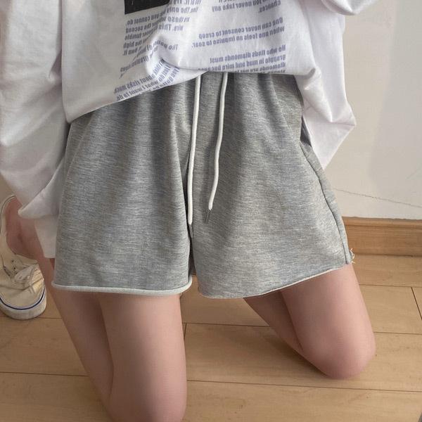 ショートパンツ カットオフ スウェット生地 グレー ブラック ボトムス ダンス 衣装 ヒップホップ コスチューム 大きいサイズ 個性的 服 原宿系 |  | 02