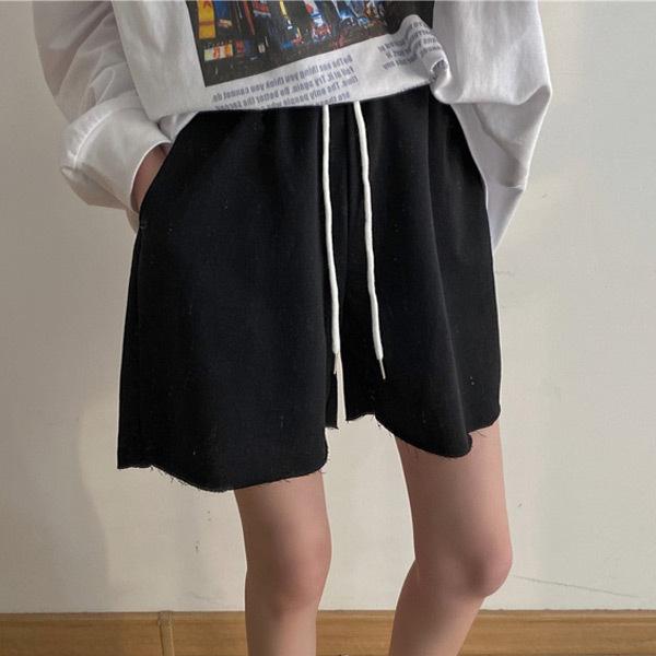 ショートパンツ カットオフ スウェット生地 グレー ブラック ボトムス ダンス 衣装 ヒップホップ コスチューム 大きいサイズ 個性的 服 原宿系 |  | 04