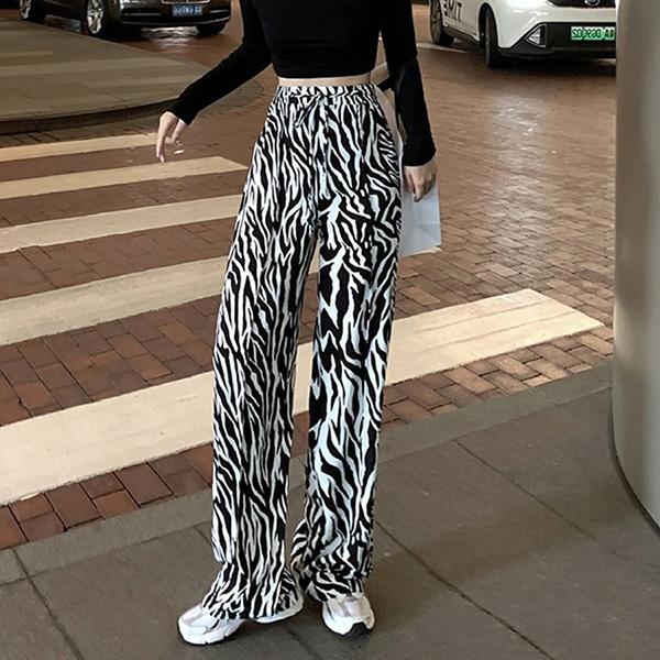 柄パンツ ゼブラ柄 柄パンツ ゼブラ柄 パンツ ストレートパンツ ワイドパンツ イージーパンツ ボトムス ダンス 衣装 ヒップホップ コスチューム |  | 01