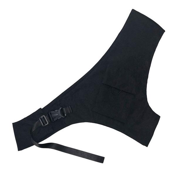 ワンショルダーベスト フラップポケット付き ブラック ダンス 衣装 ヒップホップ コスチューム 韓国ファッション 個性的 服 原宿系 |  | 09