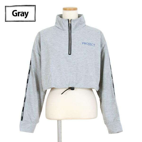 PRADA ハーフジップ グレー 長袖カットソー PRADA ハーフジップ グレー 長袖カットソー ハーフジップ PRADA(プラダ