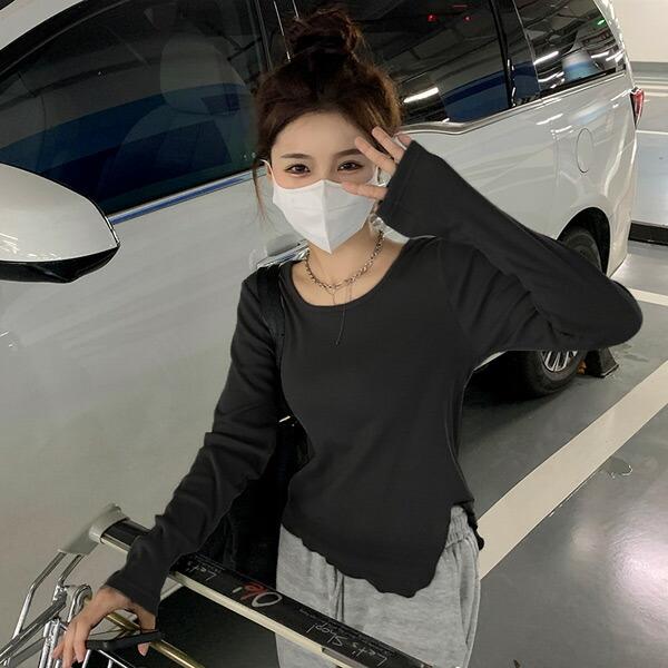 ショート丈 変形 トップス 長袖 カットソー  ダンス 衣装 ヒップホップ コスチューム 韓国ファッション 大きいサイズ 個性的 服 春 秋 トップス |  | 02