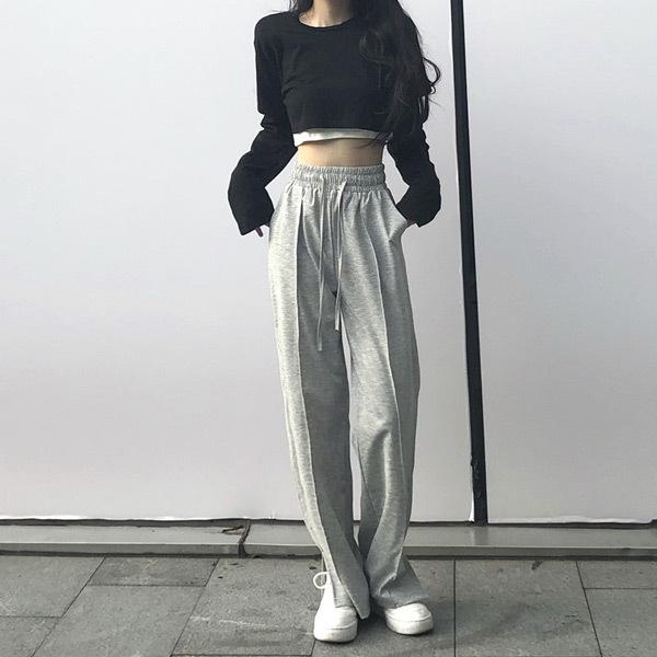 ロンT  ショート丈トップス  長袖 黒 重ね着風 トップス ダンス 衣装 ヒップホップ コスチューム 韓国ファッション 大きいサイズ 個性的 服 |  | 03