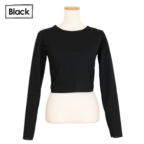 【送料無料】 Tシャツ ショート丈 クロップド丈 トップス 長袖  ロンT チビT ピチT タイトTシャツ 無地T シンプルTシャツ へそ出し 韓国ファッション |  | 13