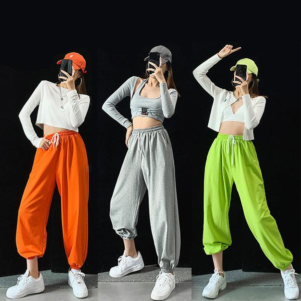 ジョガーパンツ イージーパンツ パンツ ダンス 衣装 ヒップホップ コスチューム 韓国ファッション 大きいサイズ 個性的 服 春服 夏服 秋服 |  | 01