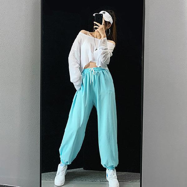 ジョガーパンツ イージーパンツ パンツ ダンス 衣装 ヒップホップ コスチューム 韓国ファッション 大きいサイズ 個性的 服 春服 夏服 秋服 |  | 04