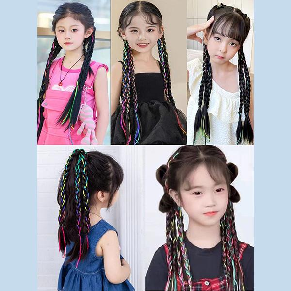 送料無料 簡単 キッズ 子ども用 ヘアエクステ 付け毛 つけ毛