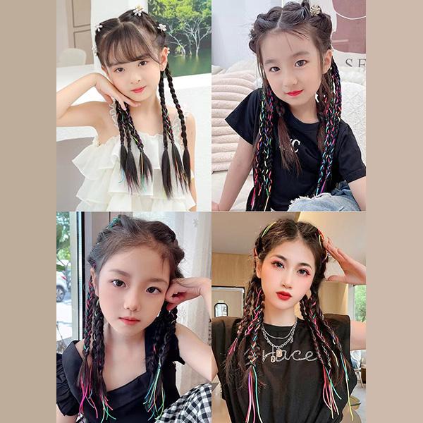 送料無料 簡単 キッズ 子ども用 ヘアエクステ 付け毛 つけ毛