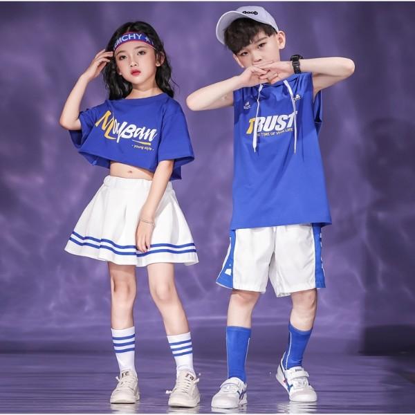 セントラル　キッズ　チアダンス衣装　140 上下セット キッズ 上下セット セットアップ チアダンス ストリート ダンス 衣装