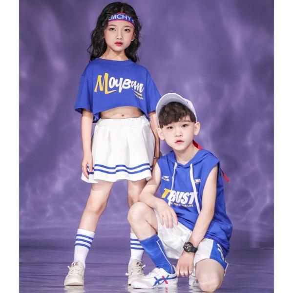 キッズ 上下セット セットアップ チアダンス ストリート ダンス 衣装