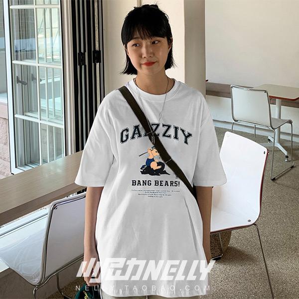 Tシャツ ロゴプリント ビッグシルエットT 半袖T キャラクター プリント
