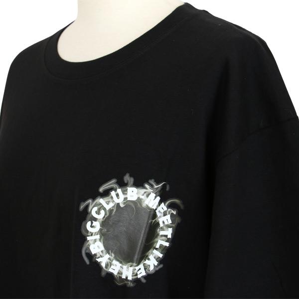 Tシャツ サークルロゴ バックプリント ビッグシルエットT 半袖T ロゴ