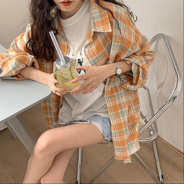 MIRROR9♡レア完売チェックシャツ♡2点セット 柄シャツ チェック マドラスチェック 格子柄 シアー シースルー
