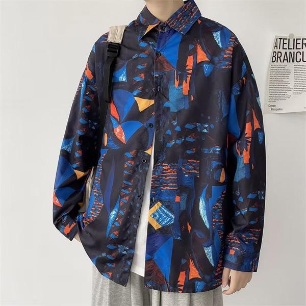 美品 ESCADA シルク ストライプ スタンドカラー シャツ ブラウス