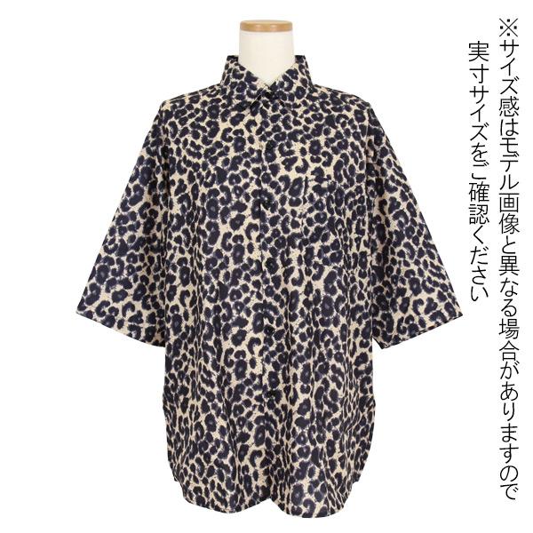 柄シャツ レオパード柄 半袖 シャツ ストリート系 ヒョウ柄 ダンス