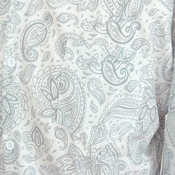 柄シャツ ペイズリー柄 長袖シャツ バンダナ柄 プリント 白 黒 ダンス 衣装 ヒップホップ 韓国 大きいサイズ 個性的 春服 秋服 シャツ トップス |  | 12