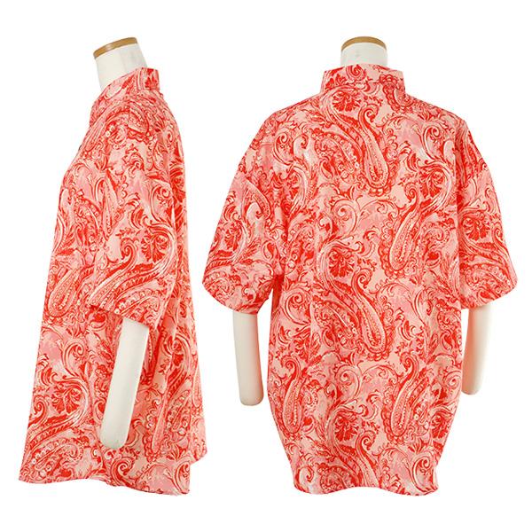 柄シャツ ペイズリー ペイズリー柄 オリエンタル 異国 アジアン