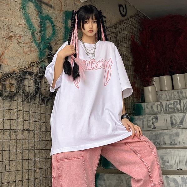新しい到着 レディースファッション 原宿ヒップホップストリートトップス半袖tシャツメンズ服tシャツルーズアンダースイングホールストライプtシャツ 格安即決 Alimamiy Ru