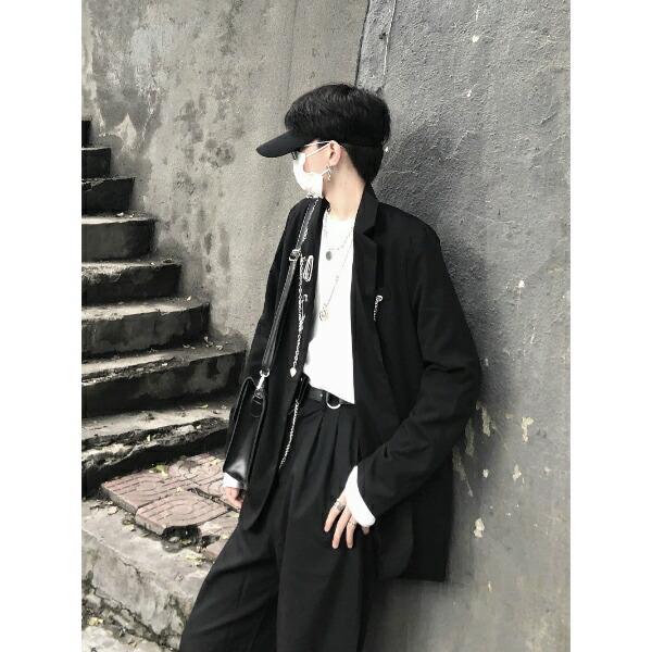 3点セット テーラードジャケット パンツ スラックス アクセサリー付き