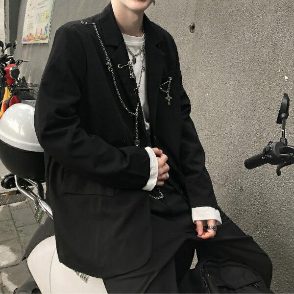 3点セット テーラードジャケット パンツ スラックス アクセサリー付き