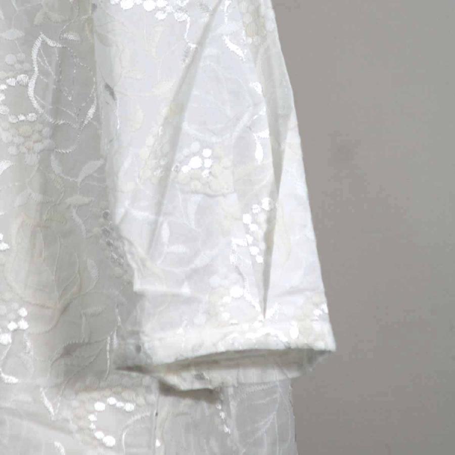 日本製 総刺しゅう ブラウス ホワイト系 L・LL・3L 送料無料 20代 30代 40代 50代 60代 70代 80代 AJ128 | ブランド登録なし | 13