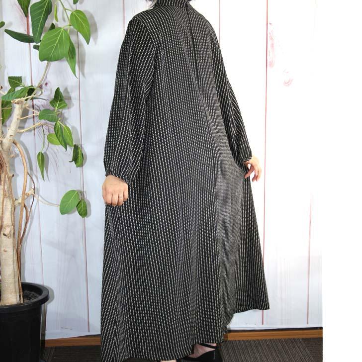 日本製 二越ちりめん バンドカラー ワンピース 3L 4L 送料無料 20代 30代 40代 50代 60代 70代 80代 AJ150 | ブランド登録なし | 04