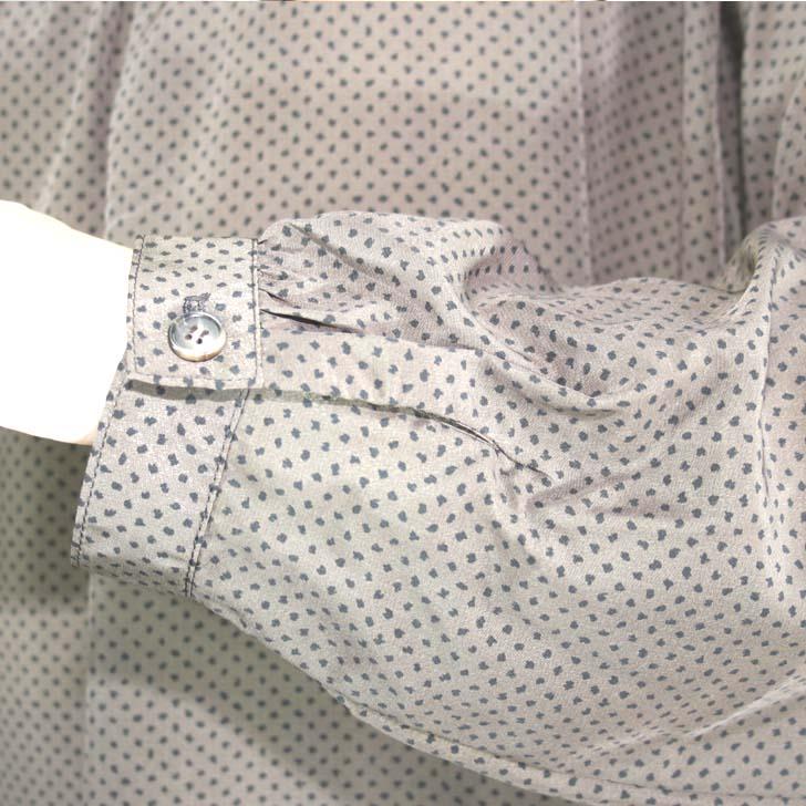 日本製 ギャザーチュニック 小紋柄 ナチュラルデシン M〜L 4L〜5L 送料無料 20代 30代 40代 50代 60代 70代 80代 AJ167 |  | 10