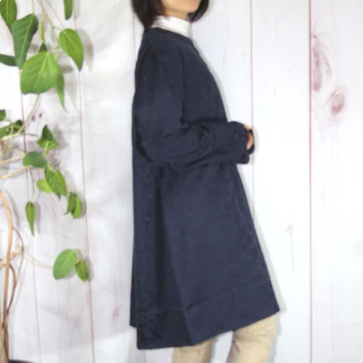 M-L 4L-5Lサイズ 日本製 送料無料 コードジャカード ノーカラー ジャケット コート 30代 40代 50代 60代 70代 80代 レディース ミセス シニア 9-11号 17-19号 | ブランド登録なし | 06