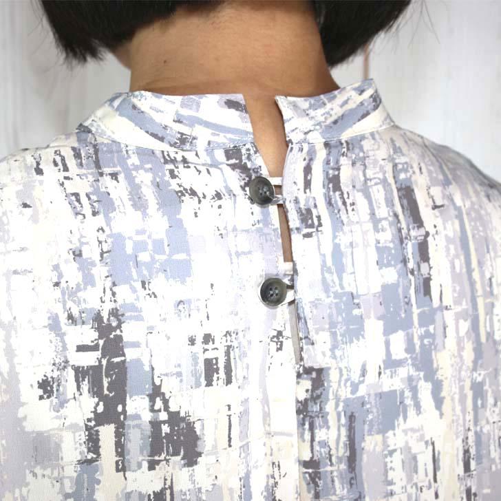 日本製 送料無料 デシンプリント ブラウス M-L LL 3L 4L 大きいサイズ 20代 30代 40代 50代 60代 70代 80代 レディース ミセス シニア 9-11号 13号 15号 17号 | ブランド登録なし | 08