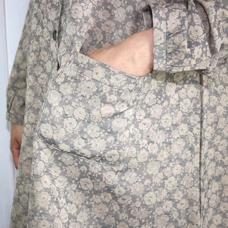 日本製 スタンドカラー ジャケット ジャカード 花柄 M-L LL 3L 4L-5L 大きいサイズ 送料無料 40代 50代 60代 70代 80代 ミセス シニア 百貨店品質 立ち襟 AJ581 | ブランド登録なし | 10