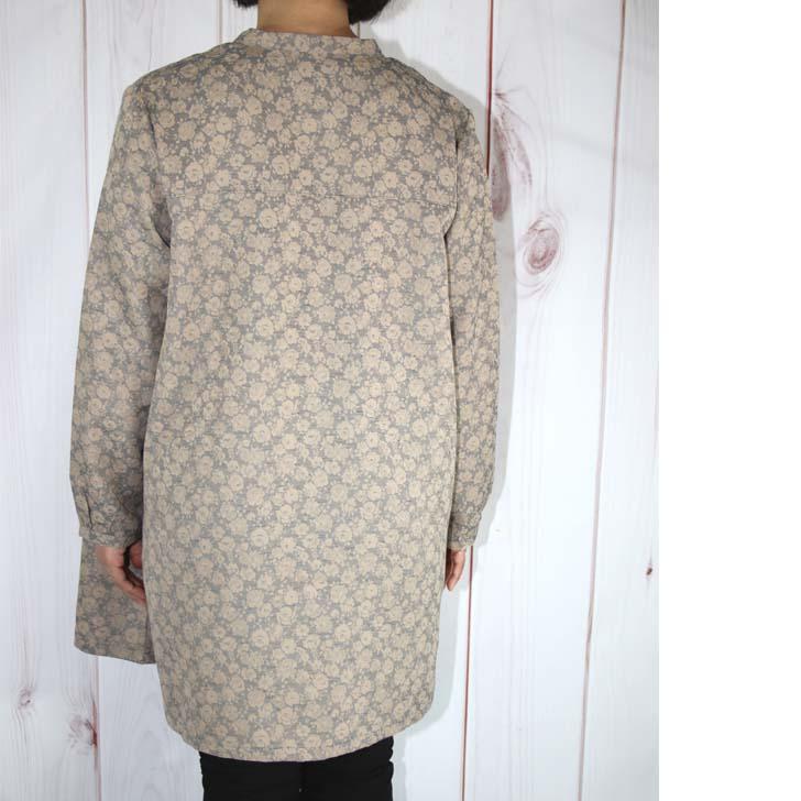 日本製 スタンドカラー ジャケット ジャカード 花柄 M-L LL 3L 4L-5L 大きいサイズ 送料無料 40代 50代 60代 70代 80代 ミセス シニア 百貨店品質 立ち襟 AJ581 | ブランド登録なし | 06