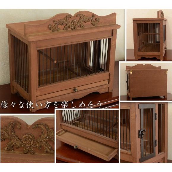 Sagan サガン クラシックバードケージ ラック ボックス 鳥かご型置物 小物入れ ブラウン |  | 01