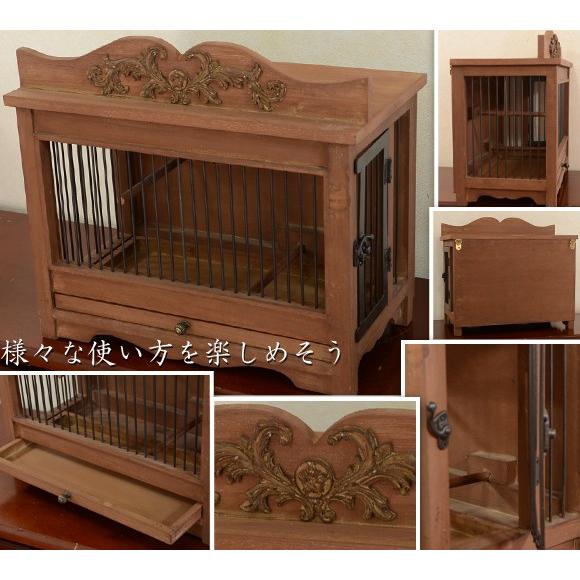 Sagan サガン クラシックバードケージ ラック ボックス 鳥かご型置物 小物入れ ブラウン |  | 02