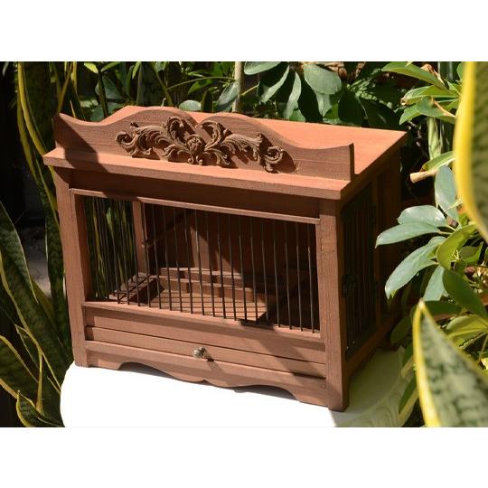 Sagan サガン クラシックバードケージ ラック ボックス 鳥かご型置物 小物入れ ブラウン |  | 03