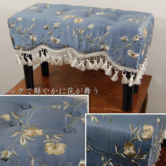 ジェニファーテイラー　ヴェランダ　Veranda　ベンチスツール　オットマン　スツール　アンティーク　雑貨　玄関　アンティーク風　輸入家具　ファブリック　jen |  | 01