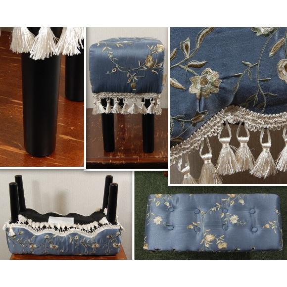 ジェニファーテイラー　ヴェランダ　Veranda　ベンチスツール　オットマン　スツール　アンティーク　雑貨　玄関　アンティーク風　輸入家具　ファブリック　jen |  | 02