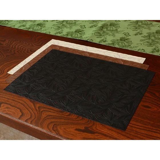 木の葉　Konoha　日本製　ランチョンマット　プレイスマット　プレースマット　テーブルウェア　アンティーク　アンティーク風　雑貨　おしゃれ　ブラック　ブラ |  | 03