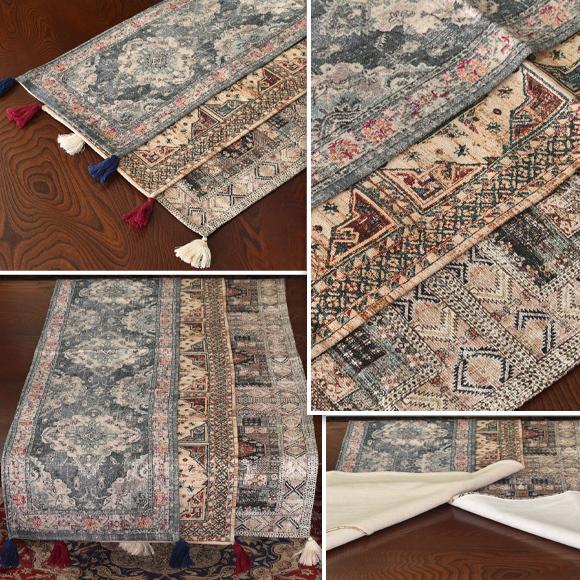 Amdra アムドラ オリエンタル テーブルランナー 120cm  テーブルセンター ファブリック テキスタイル タペストリー ベッドスプレッド |  | 02