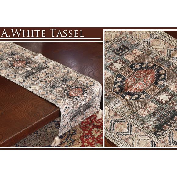 Amdra アムドラ オリエンタル テーブルランナー 120cm  テーブルセンター ファブリック テキスタイル タペストリー ベッドスプレッド |  | 04