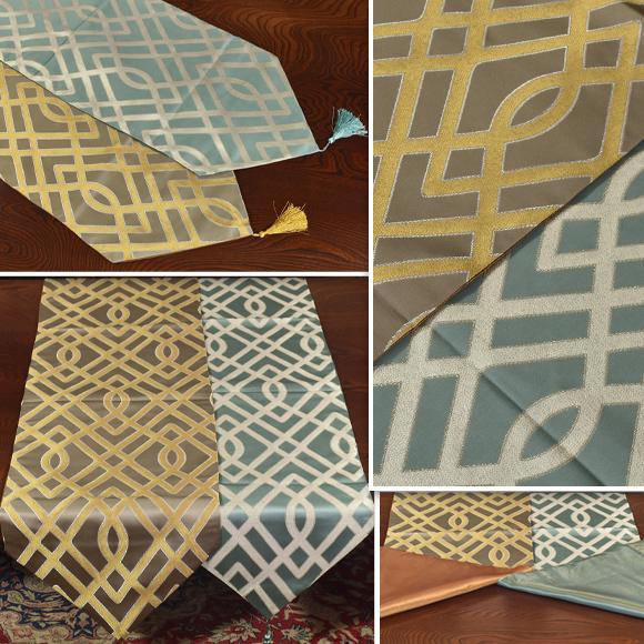 Modern Code モダンコード テーブルランナー 180cm テーブルセンター ファブリック テキスタイル タペストリー ベッド