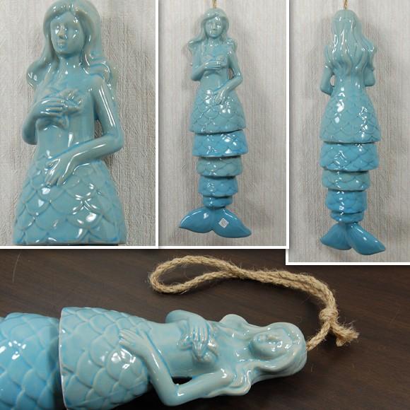 青い魚の形の陶器製風鈴 篠原風鈴本舗】江戸風鈴 小丸 二色金魚 | かぜとゆきオンライン